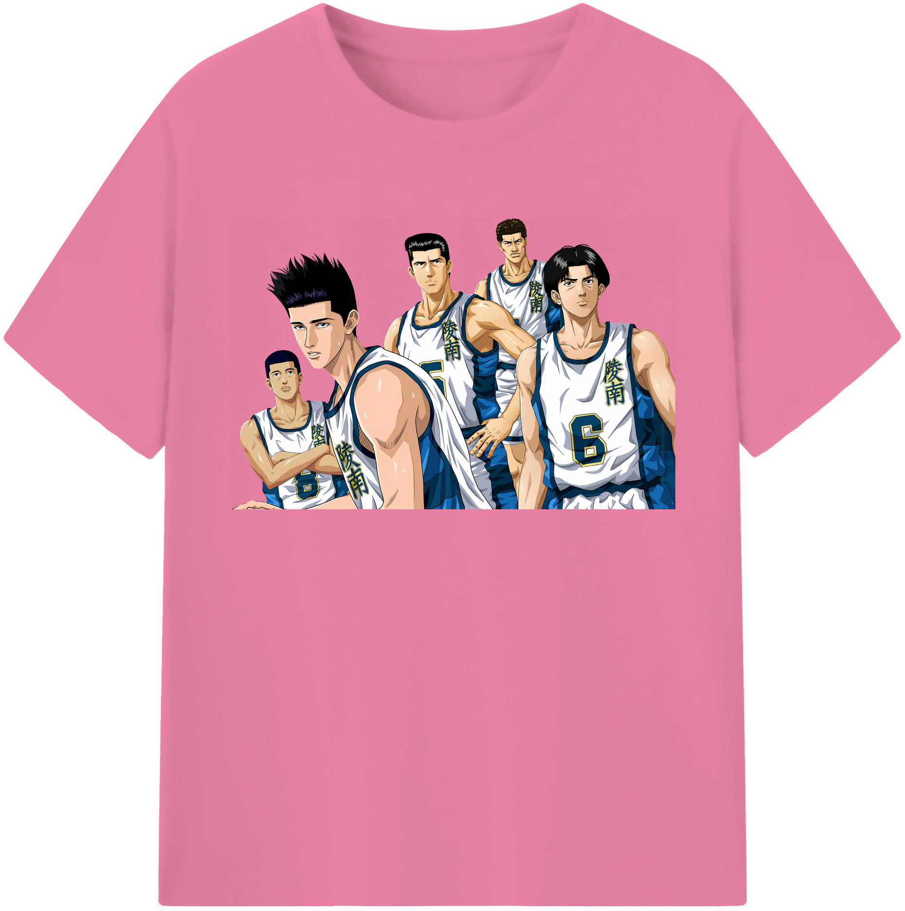 SLAM DUNK／スラムダンク 綿100％半袖Tシャツ（フロントプリント）